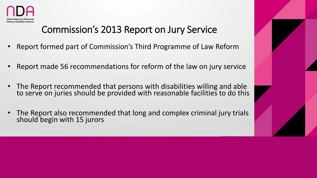 commission s 2013 report on jury service