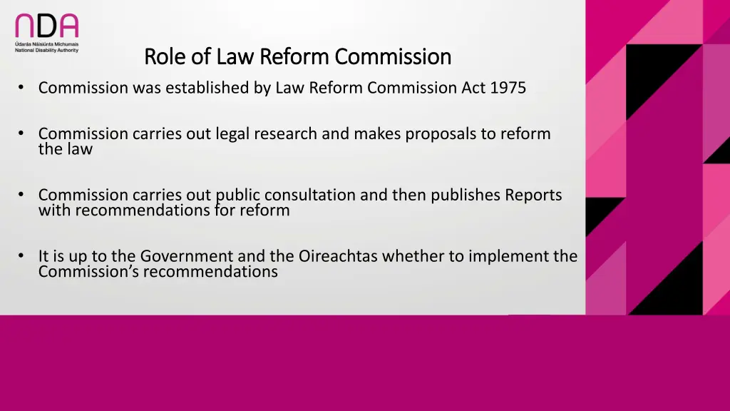 role of law reform commission role of law reform