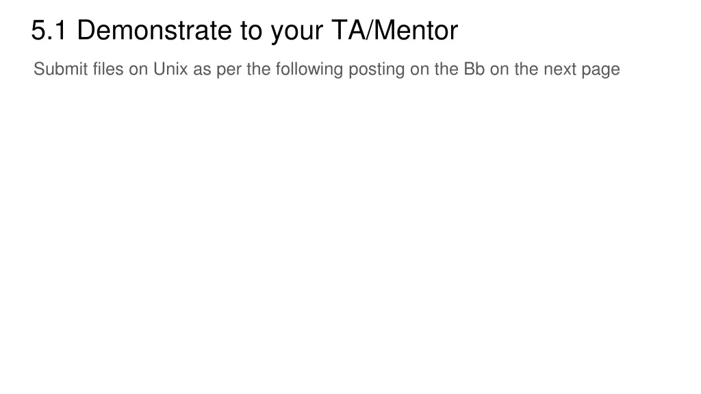 5 1 demonstrate to your ta mentor