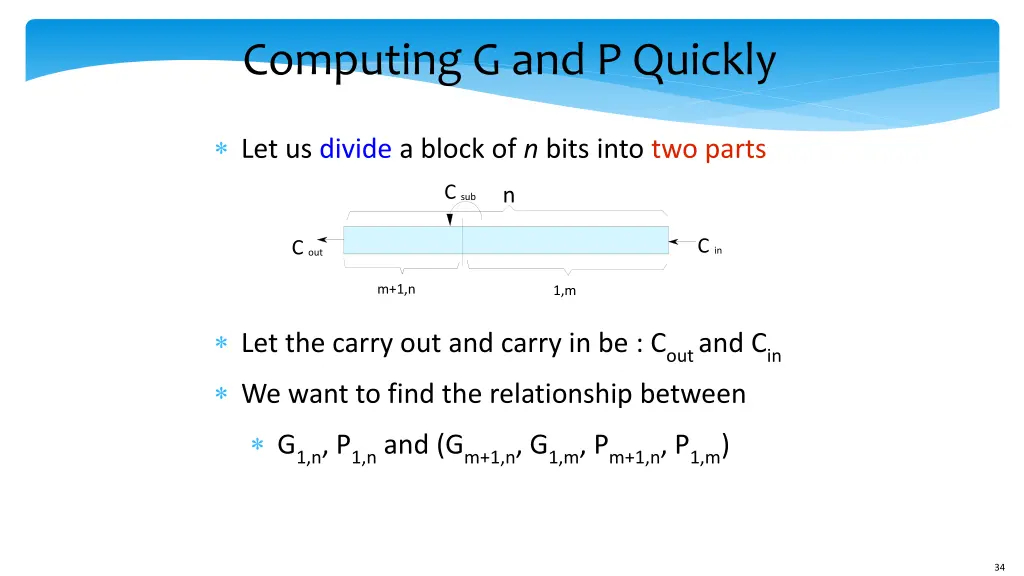 computing g and p quickly