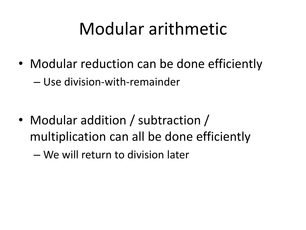 modular arithmetic 3