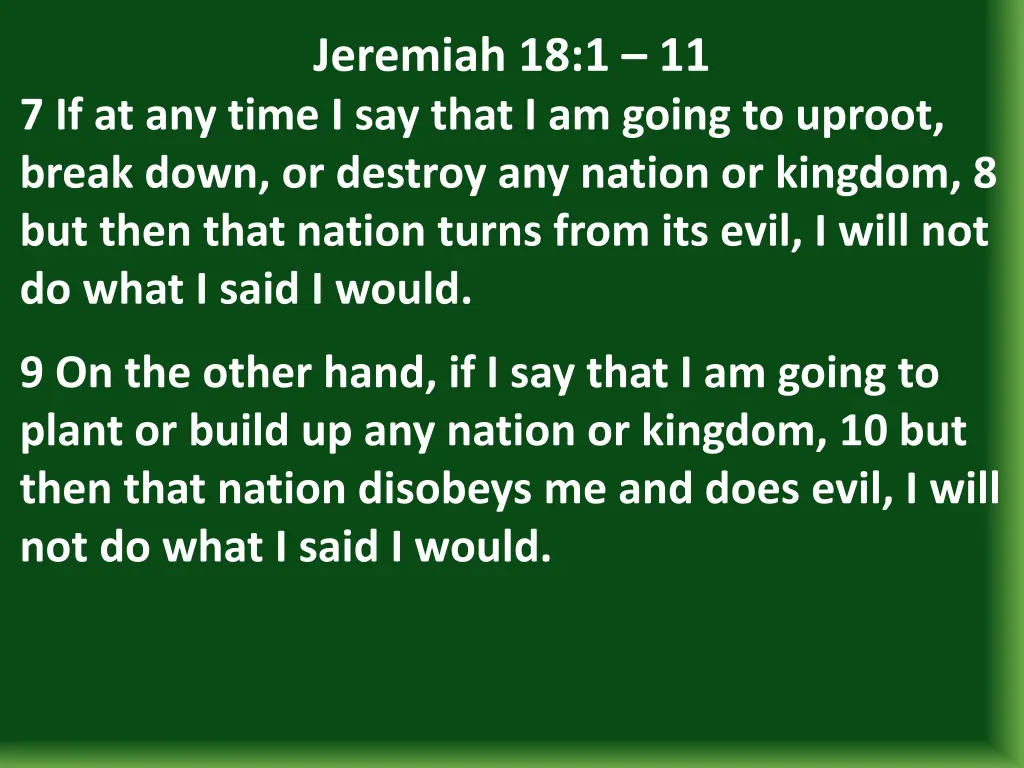 jeremiah 18 1 11 1