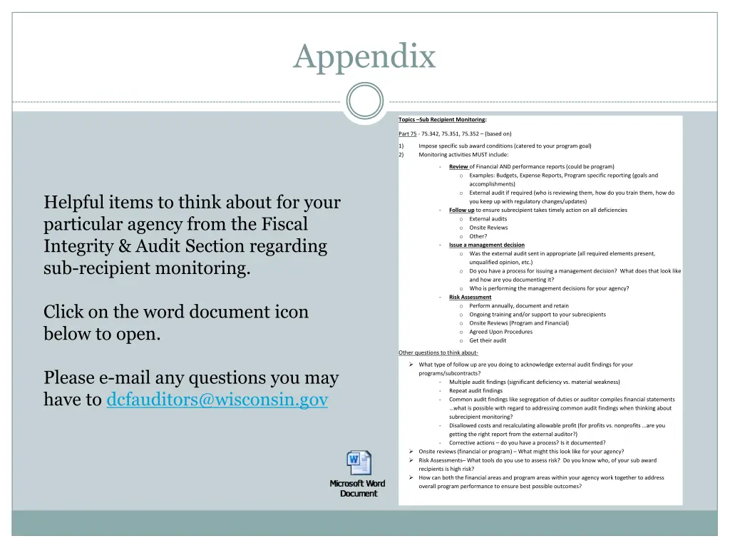 appendix