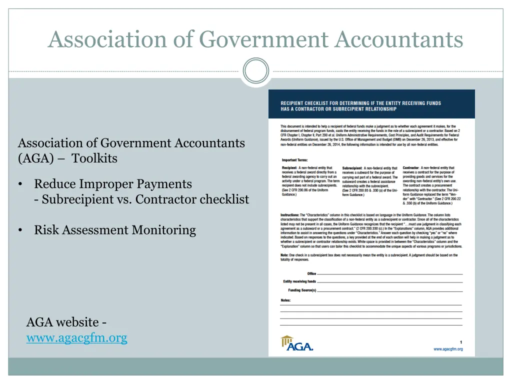 association of government accountants