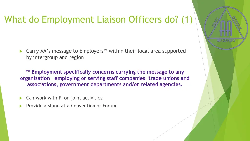 what do employment liaison officers do 1