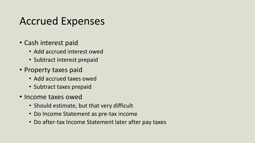 accrued expenses