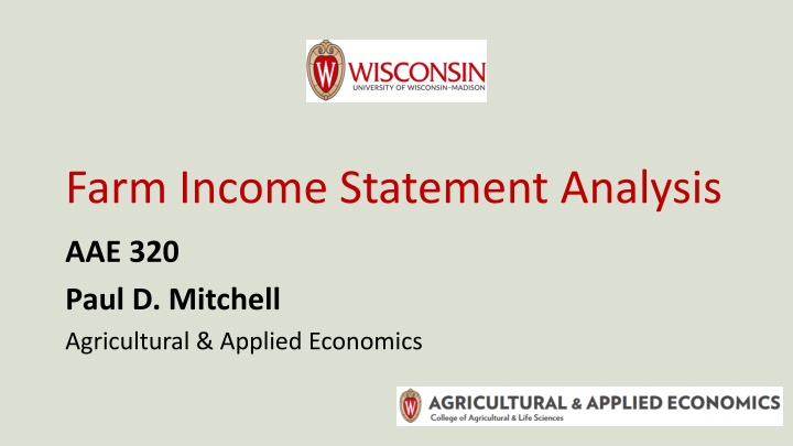 farm income statement analysis