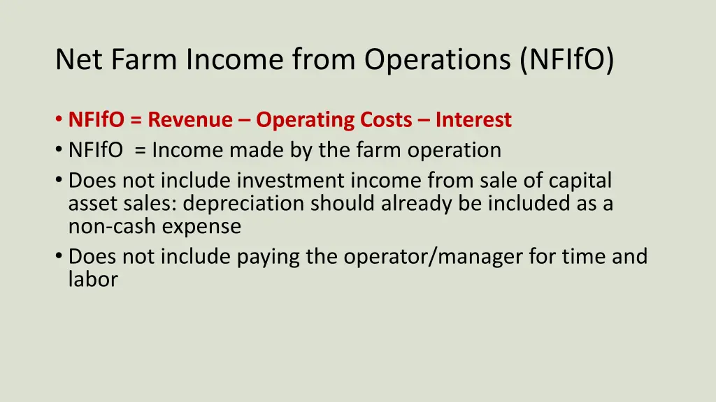 net farm income from operations nfifo