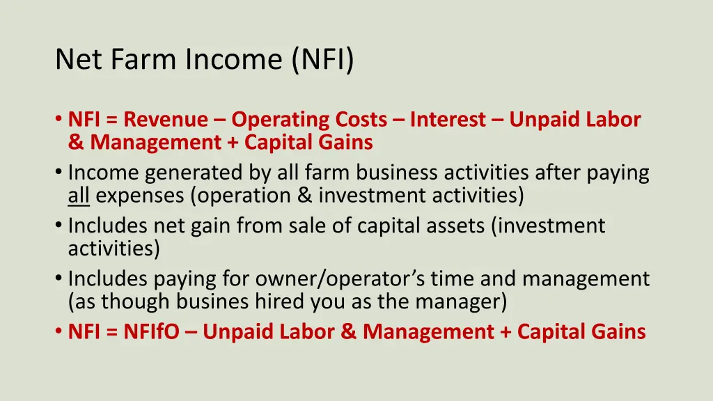 net farm income nfi