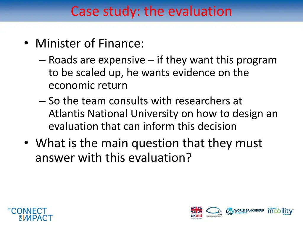 case study the evaluation