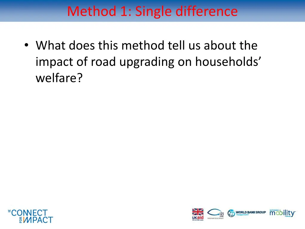 method 1 single difference 1