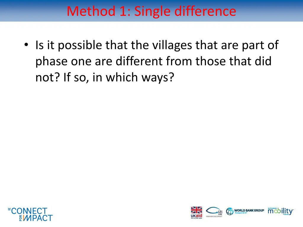 method 1 single difference 2