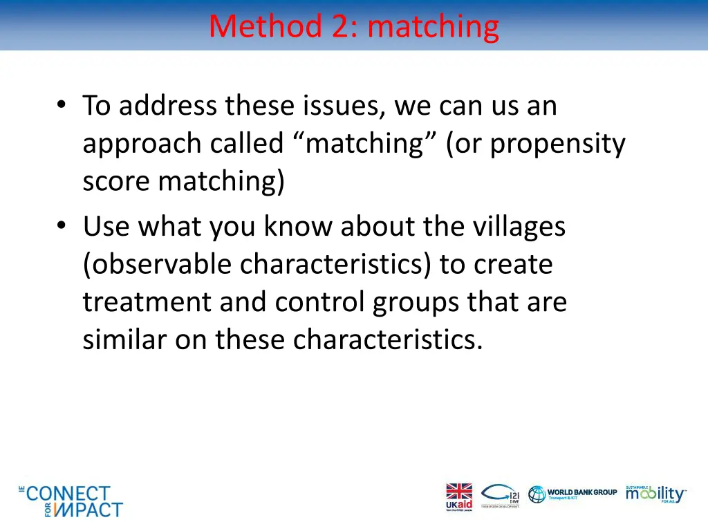 method 2 matching