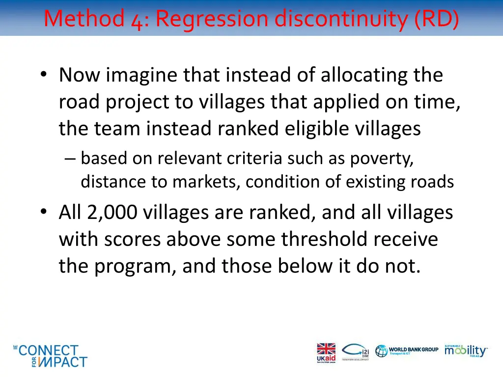 method 4 regression discontinuity rd