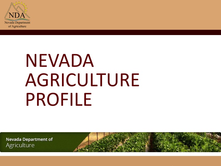 nevada agriculture profile