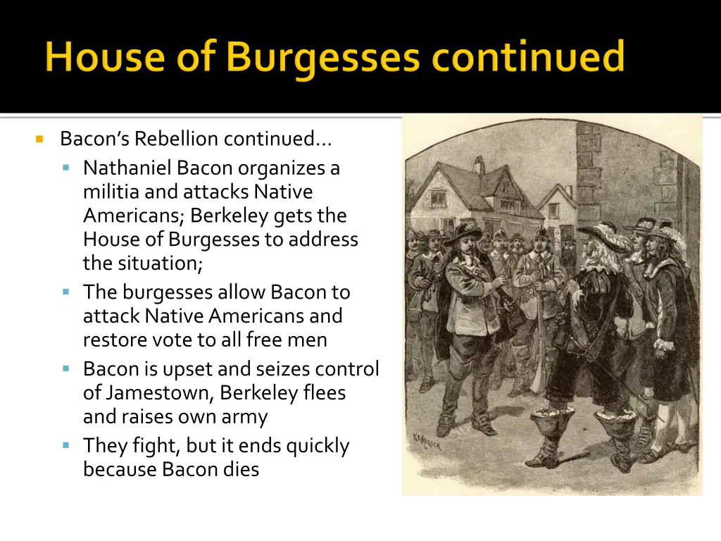 bacon s rebellion continued nathaniel bacon