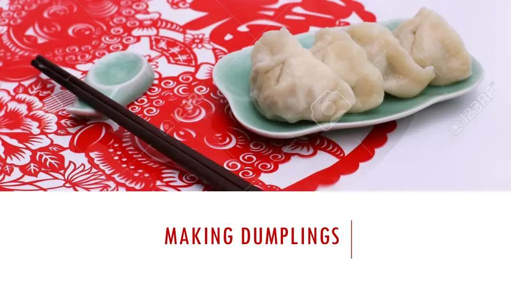 making dumplings