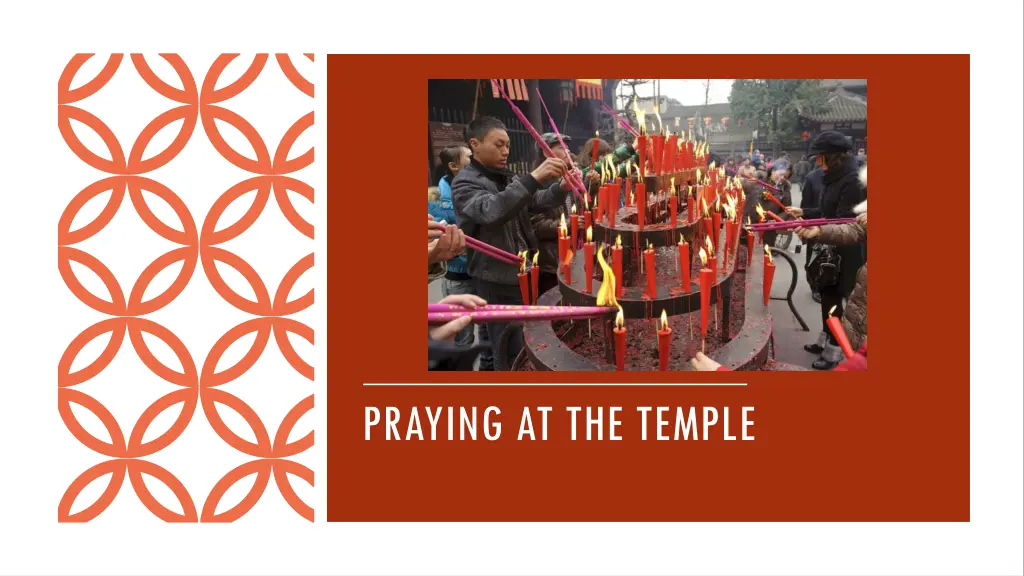 praying at the temple