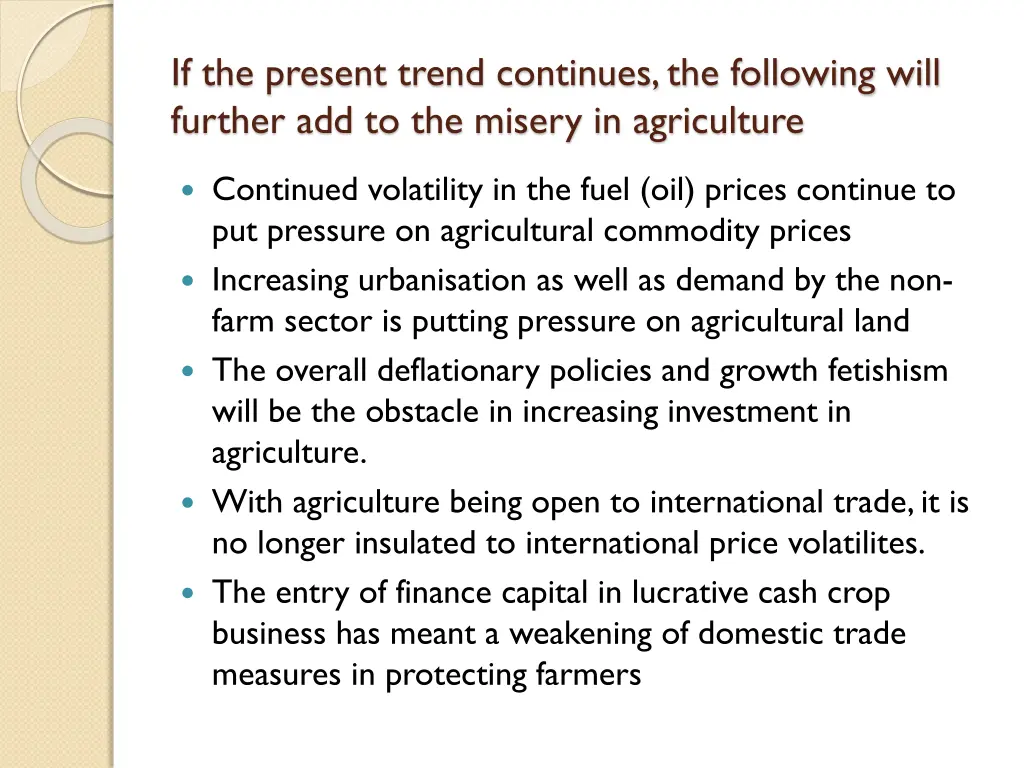 if the present trend continues the following will