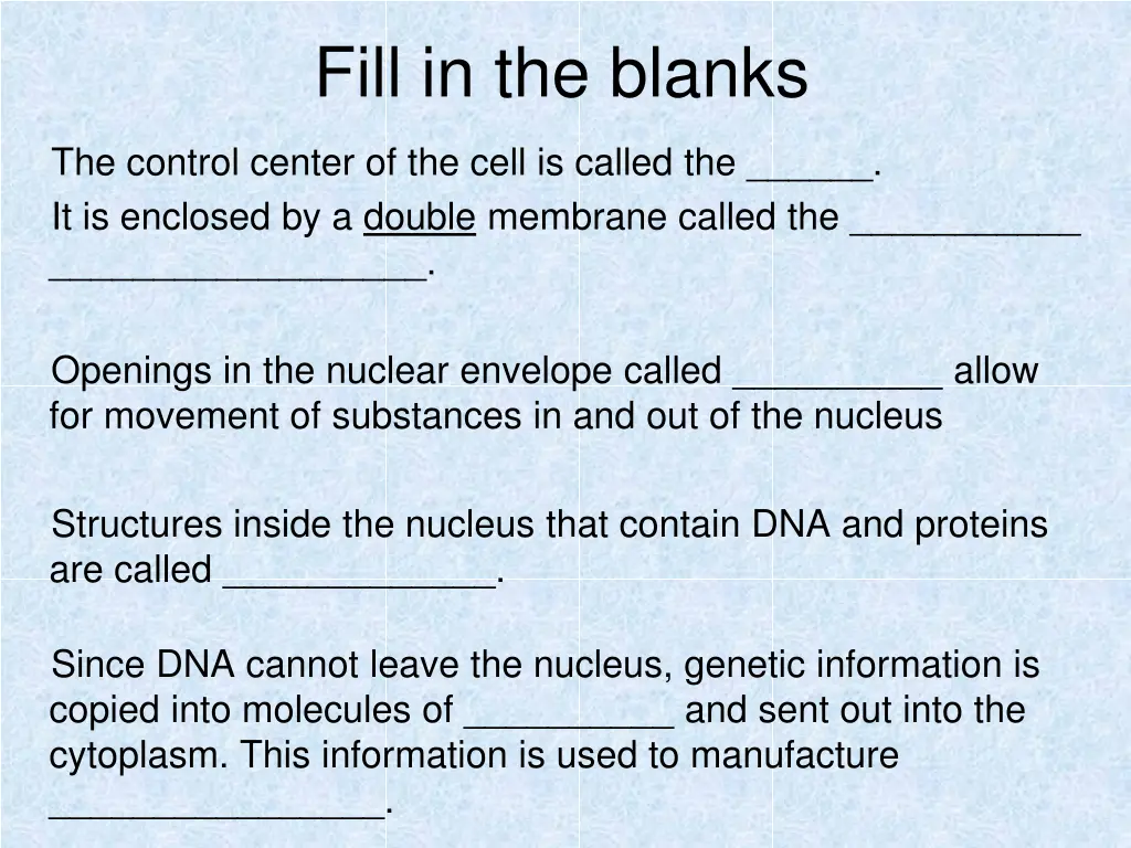 fill in the blanks