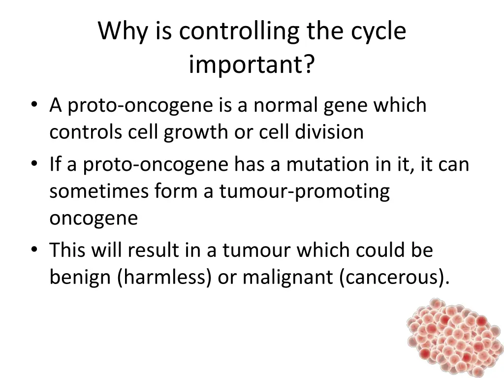 why is controlling the cycle important