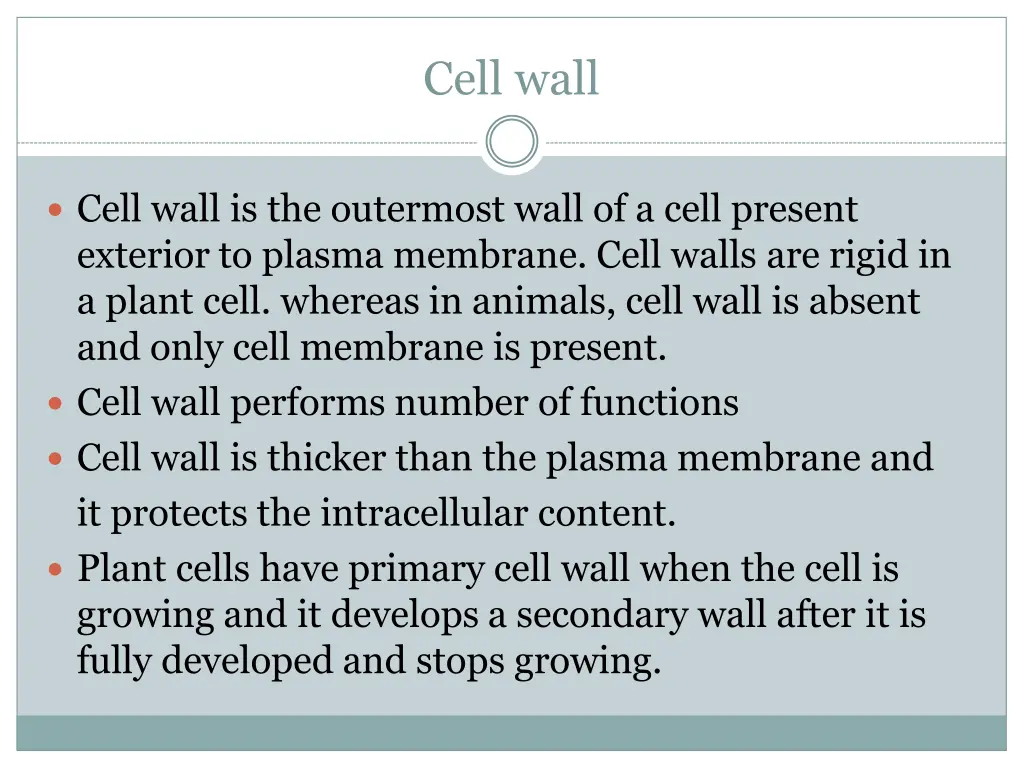 cell wall