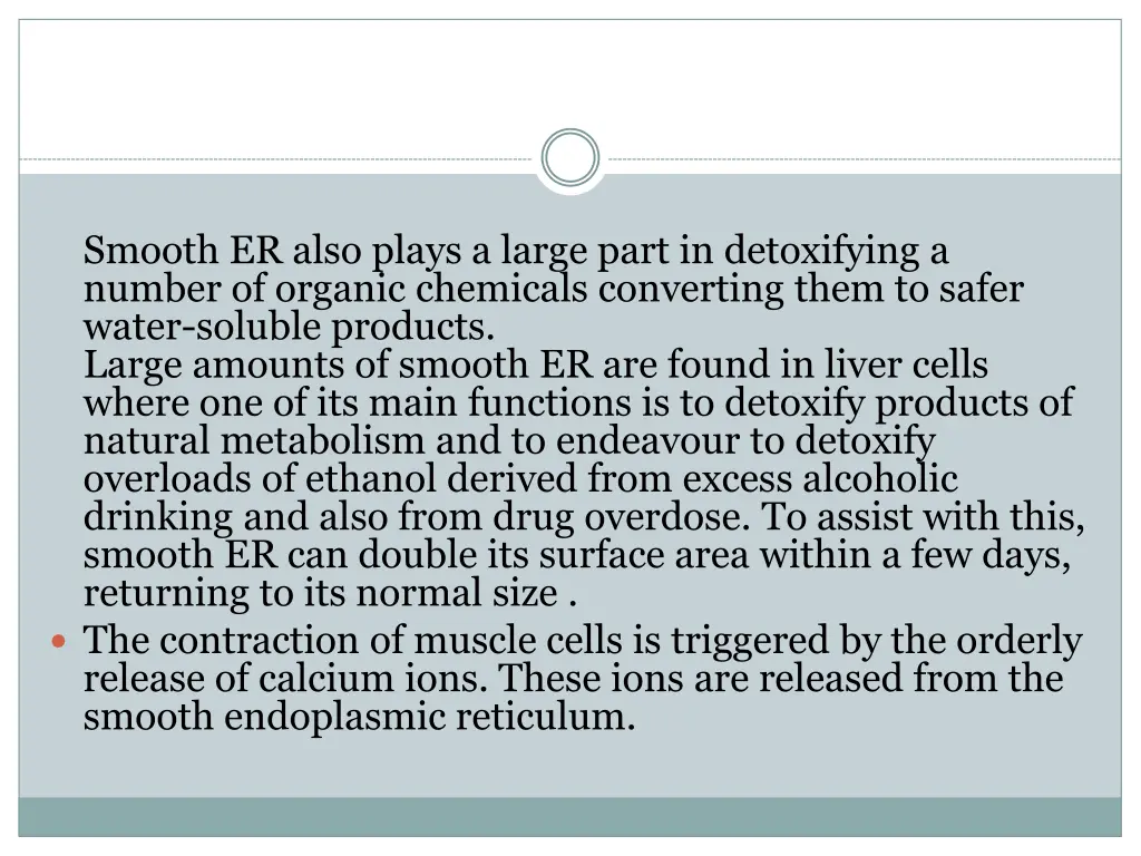 smooth er also plays a large part in detoxifying