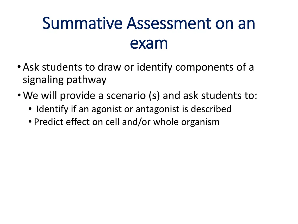 summative assessment on an summative assessment