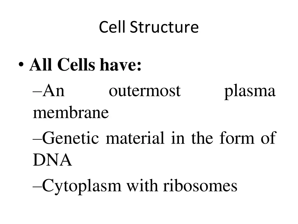 cell structure