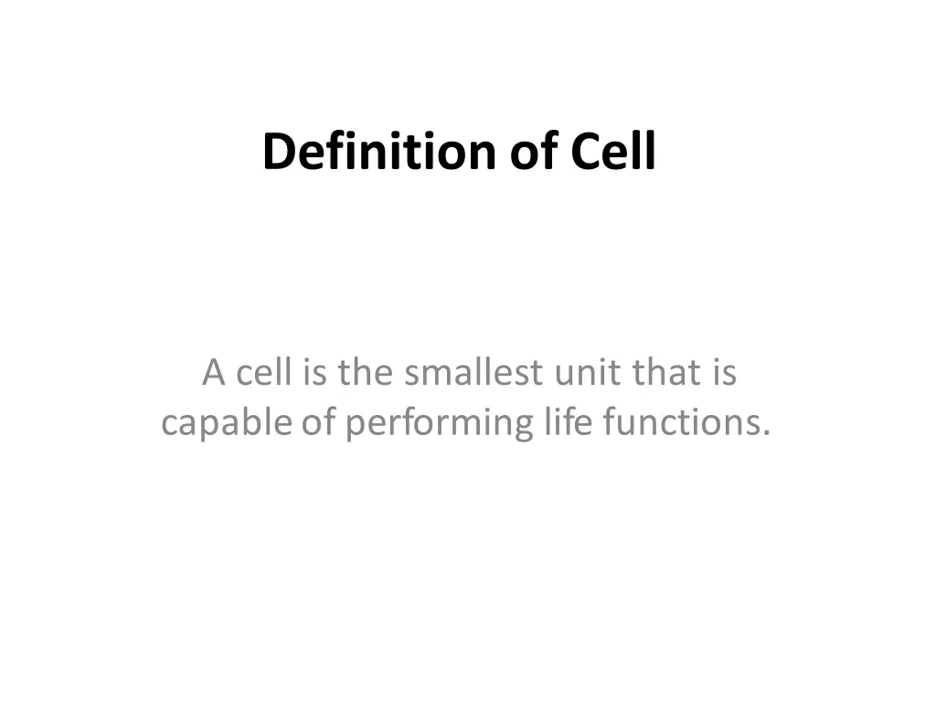 definitionof cell