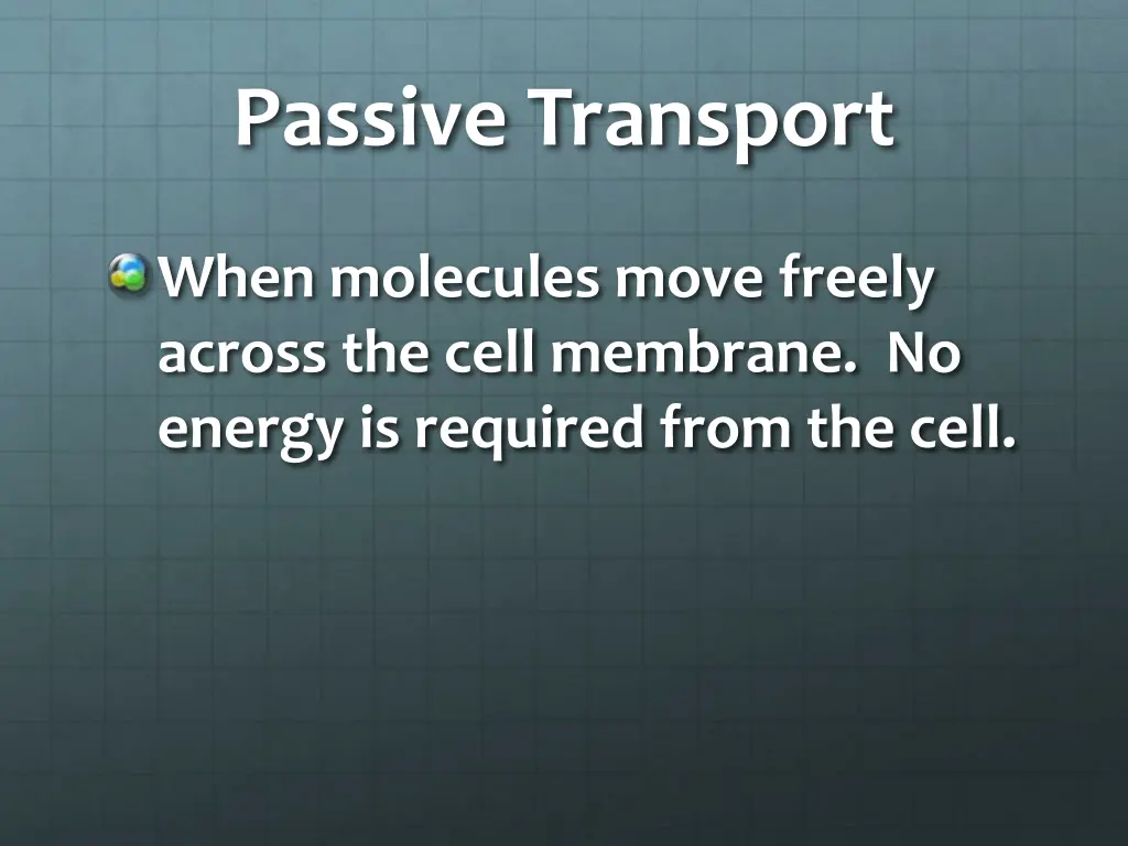 passive transport