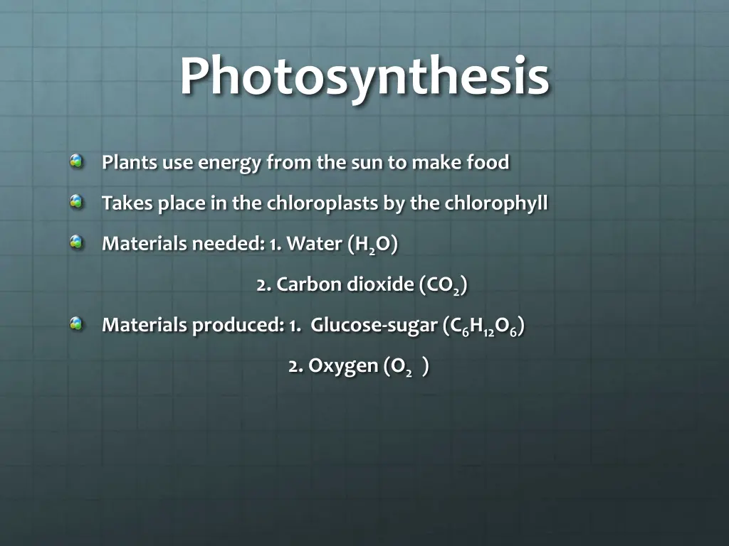 photosynthesis