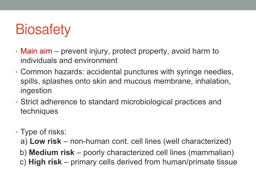 biosafety