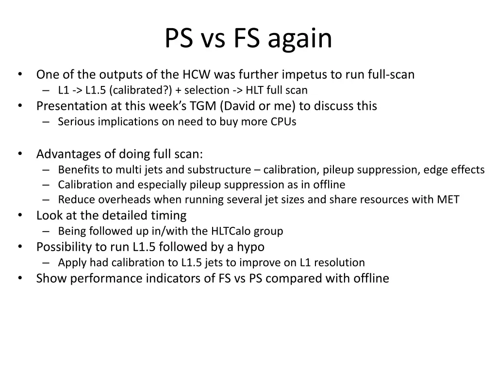 ps vs fs again