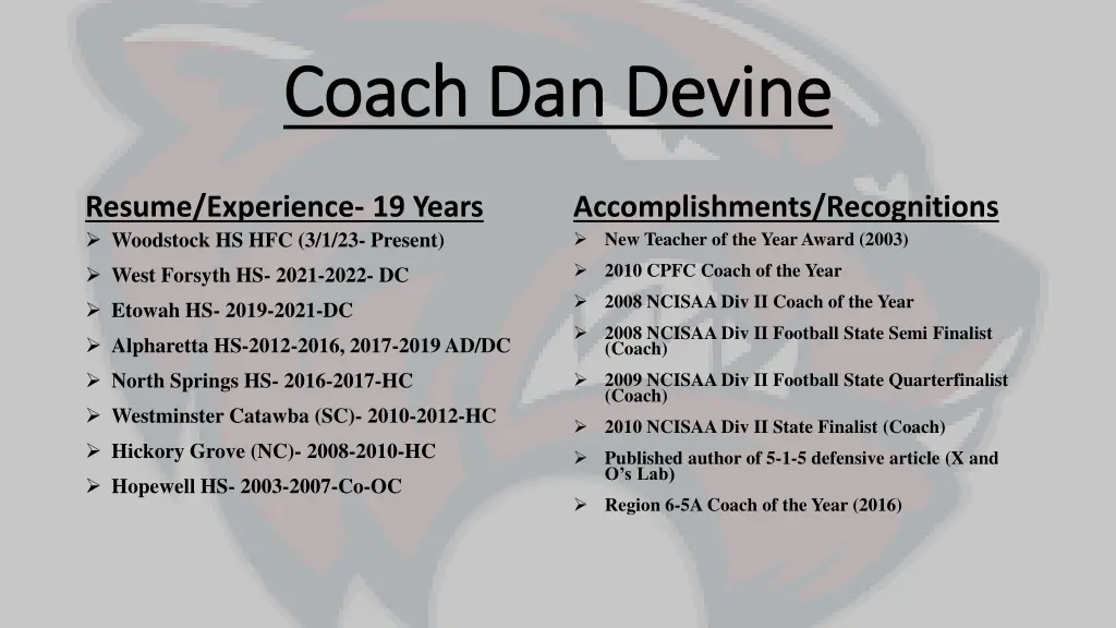 coach dan devine coach dan devine