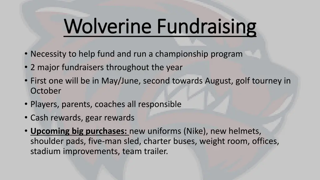 wolverine fundraising wolverine fundraising