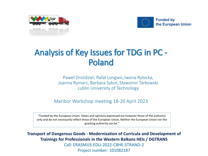 analysis of key issues for tdg in pc analysis