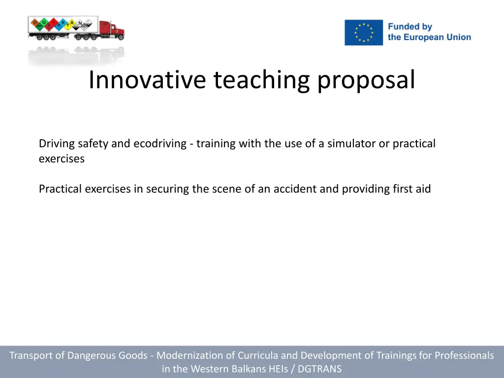 innovative teaching proposal