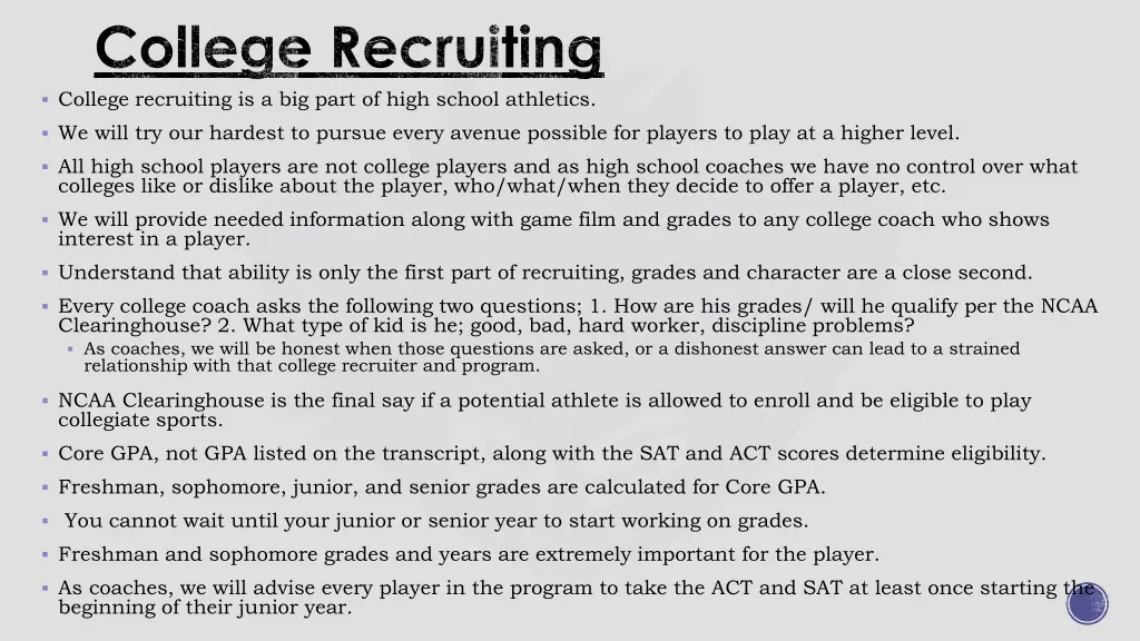 college recruiting college recruiting