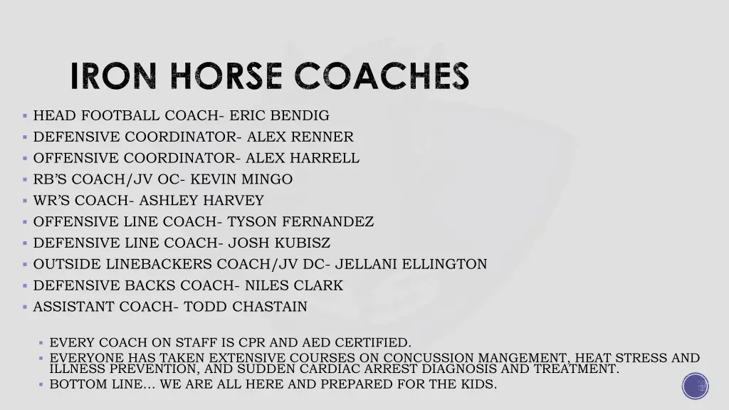 iron horse coaches