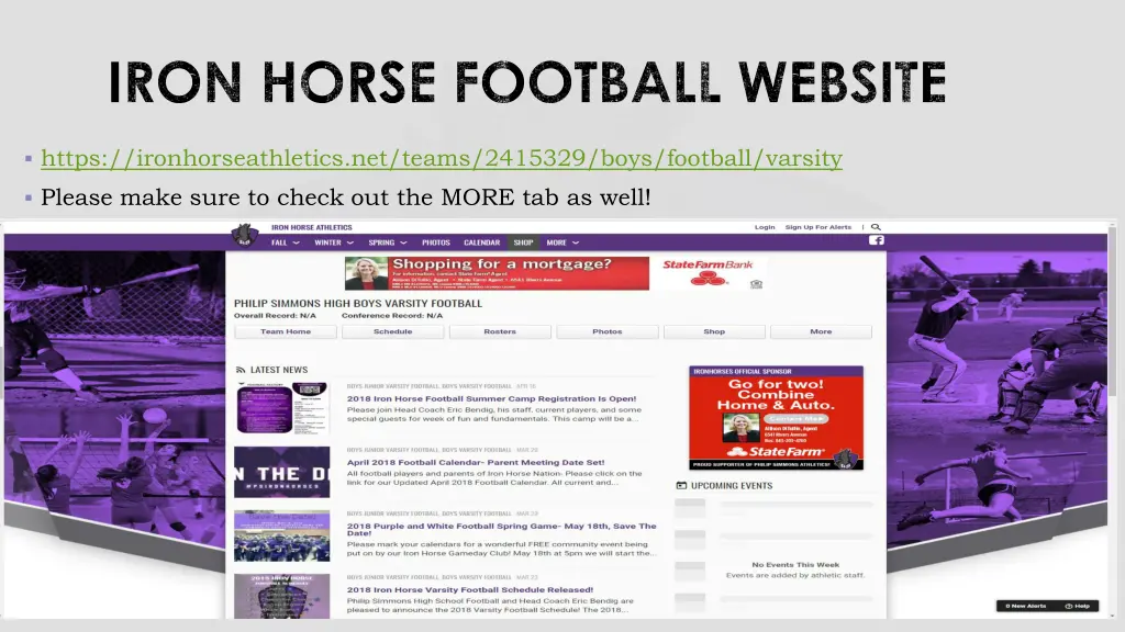 iron horse football website