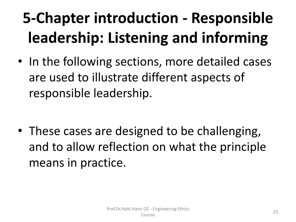 5 chapter introduction responsible leadership 5