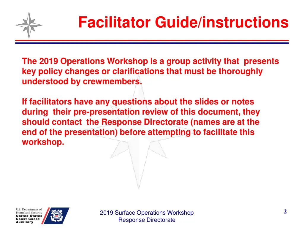 facilitator guide instructions