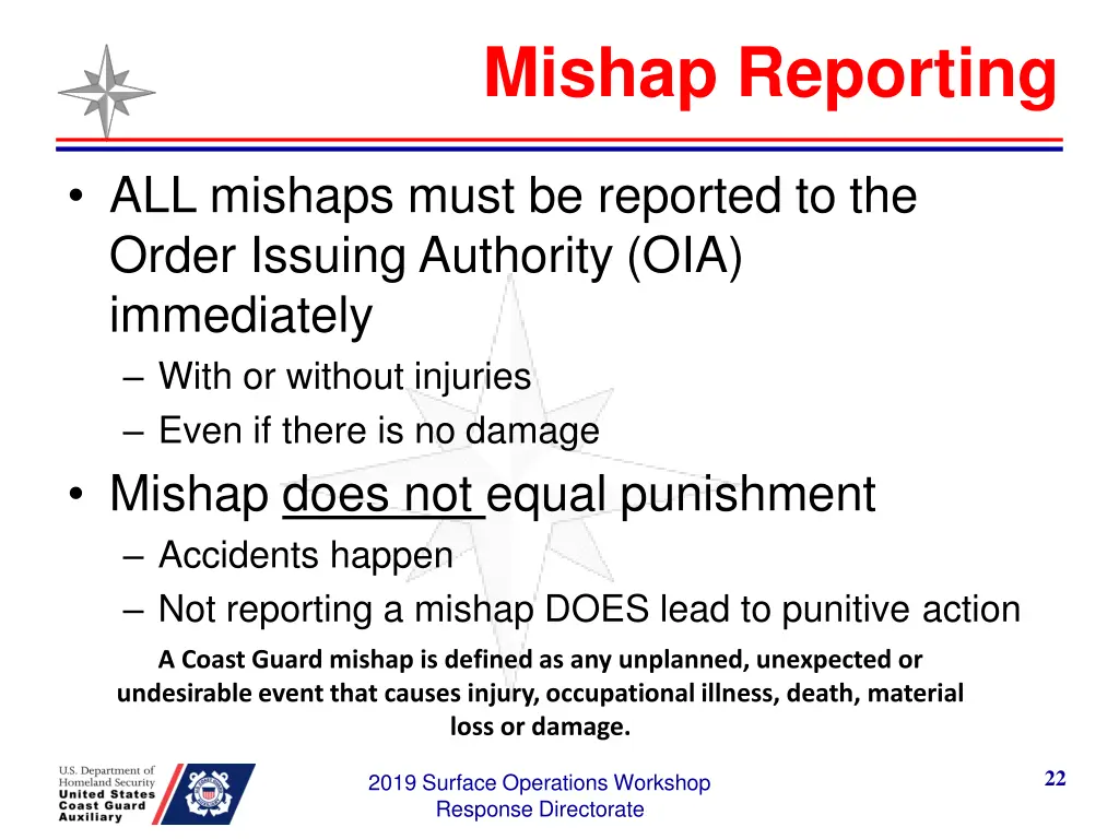 mishap reporting