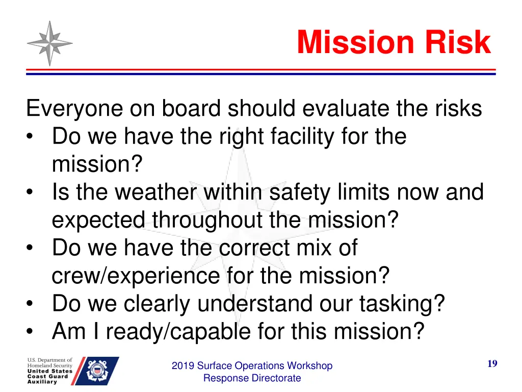 mission risk