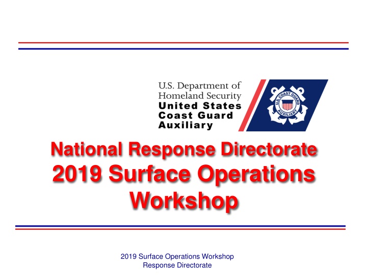 national response directorate 2019 surface