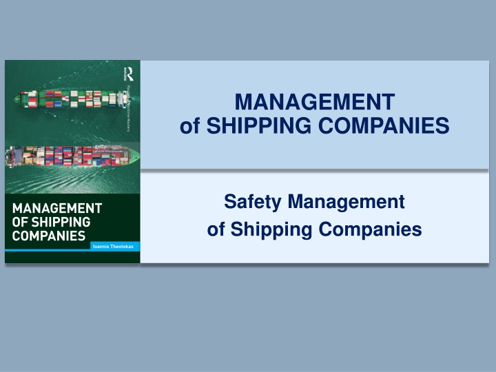 management of shipping companies