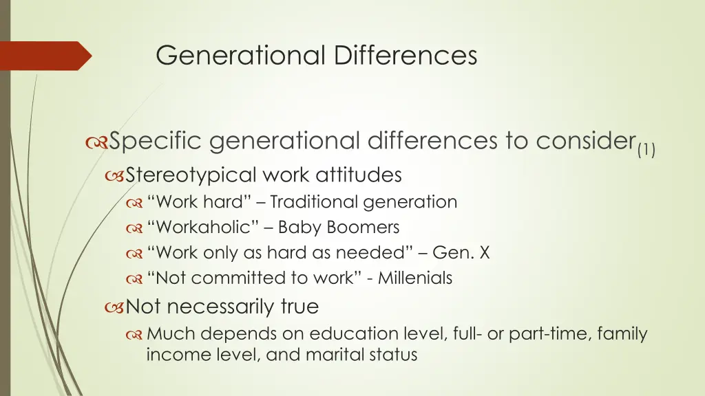 generational differences 1