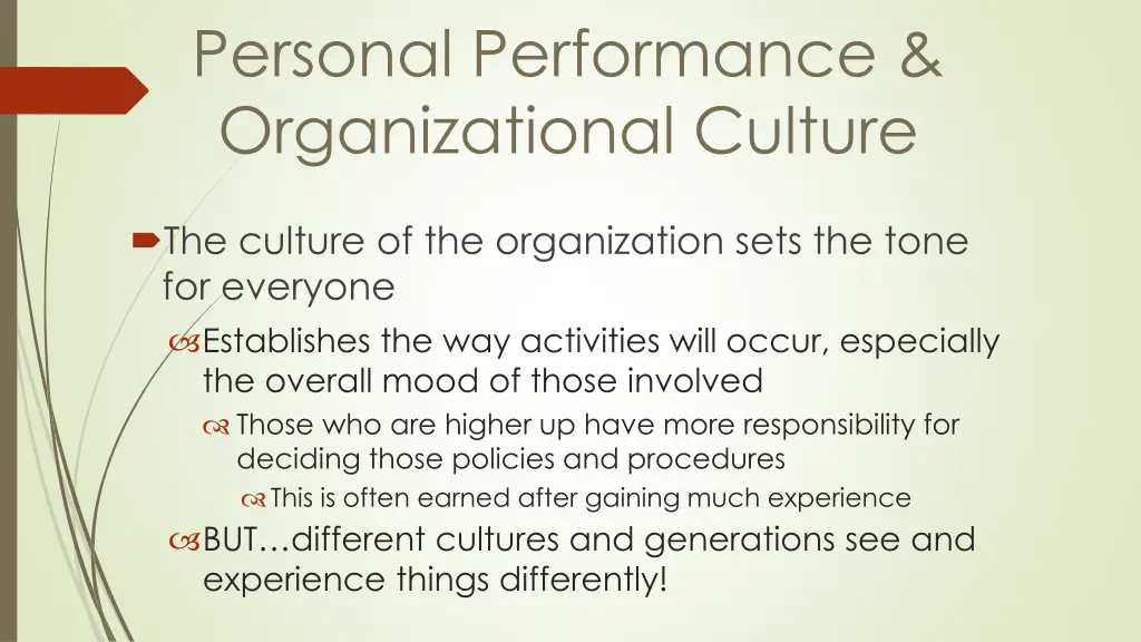 personal performance organizational culture 2