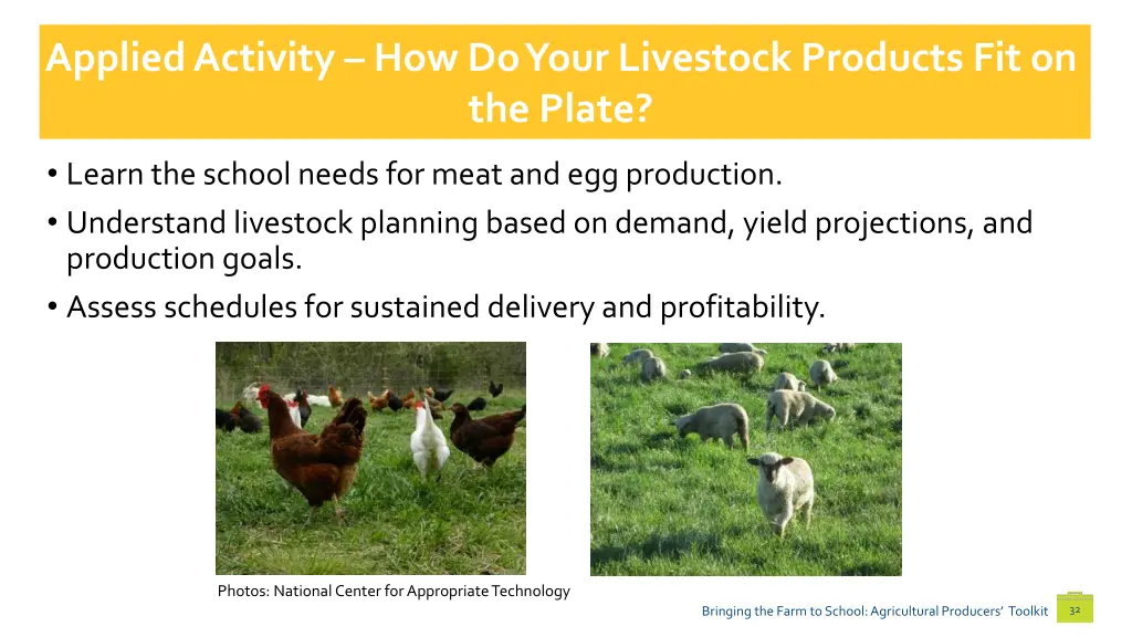 applied activity how do your livestock products